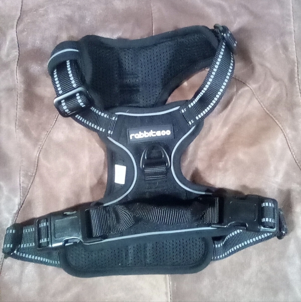 Rabbitgoo Black Dog Harness Size medium